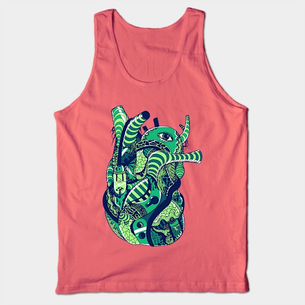 Ngreen Light Heart Tank Top by kenallouis